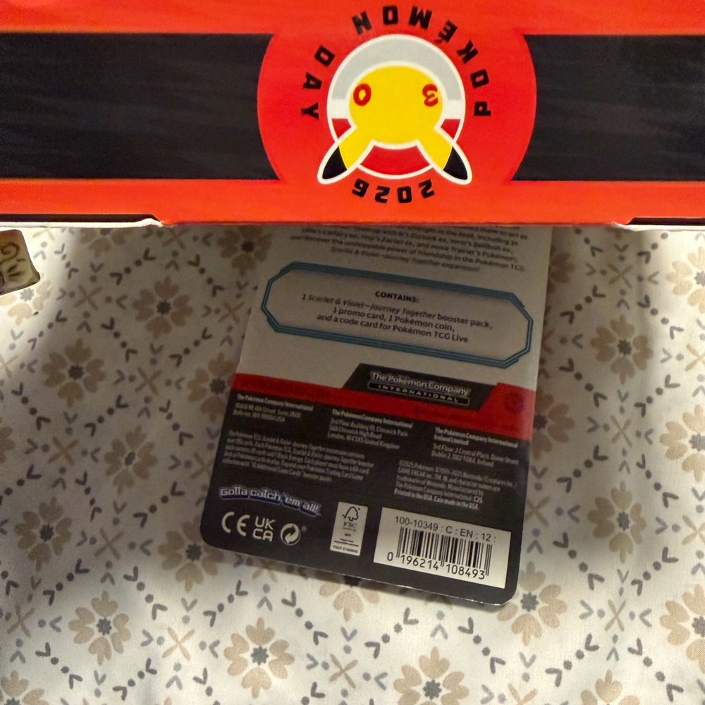 Pokémon Trading Card Game 2025 Pokémon Day Tin Box Set - Yellow/Red - Picture 4 of 5